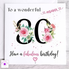 Personalised 80th Birthday