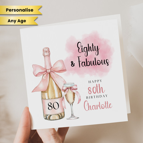 Personalised 80th birthday - 80th,