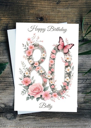 Personalised 80th birthday - personalised,