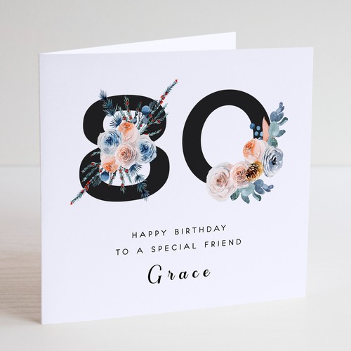 Personalised 80th birthday - personalised,