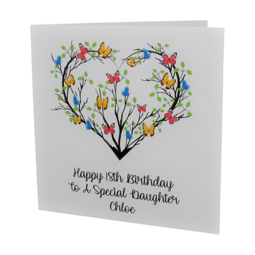 Personalised butterfly heart - personalised,