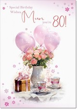 Doodlecards Mum 80th Birthday
