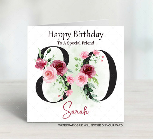 Personalised 80th birthday - personalised,